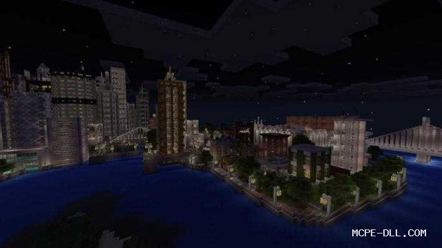 Town map for Minecraft PE